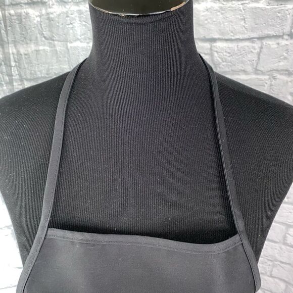 Big accessories cosmetologist apron w/front pockets black w/silver studs - Picture 4 of 9